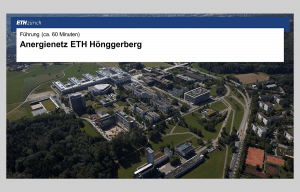 Präsentation Anergienetz ETH Hönggerberg
