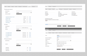 Screenshots Backend Jugend und Medien